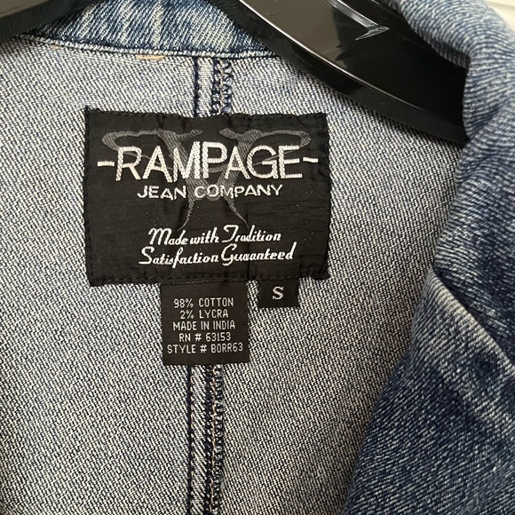 Rampage denim blazer (S) vintage Y2K - Picture 3 of 3